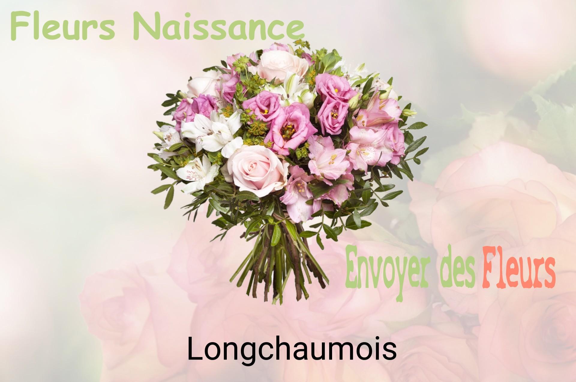 Bouquet de fleurs de naissance livré à Longchaumois